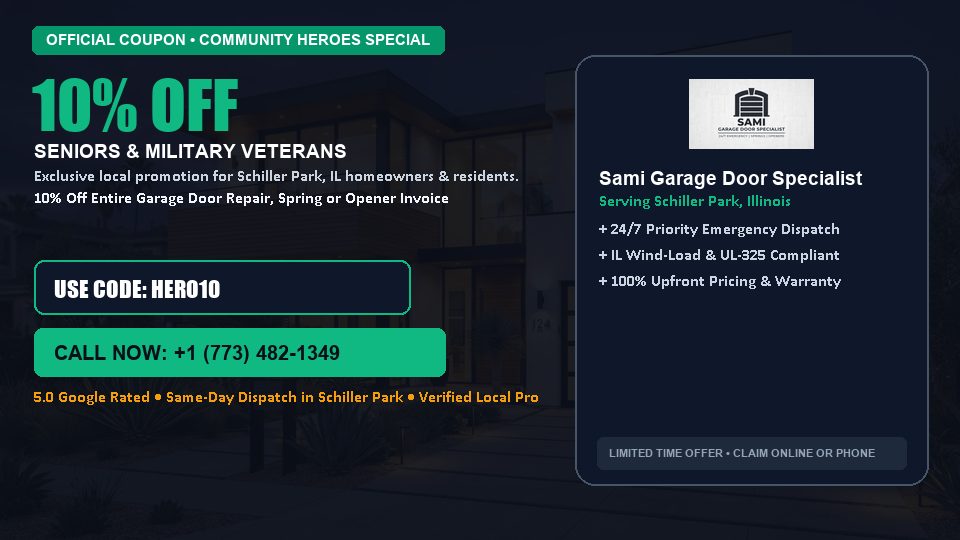 Sami Garage Door Specialist 10% OFF Seniors & Military Veterans